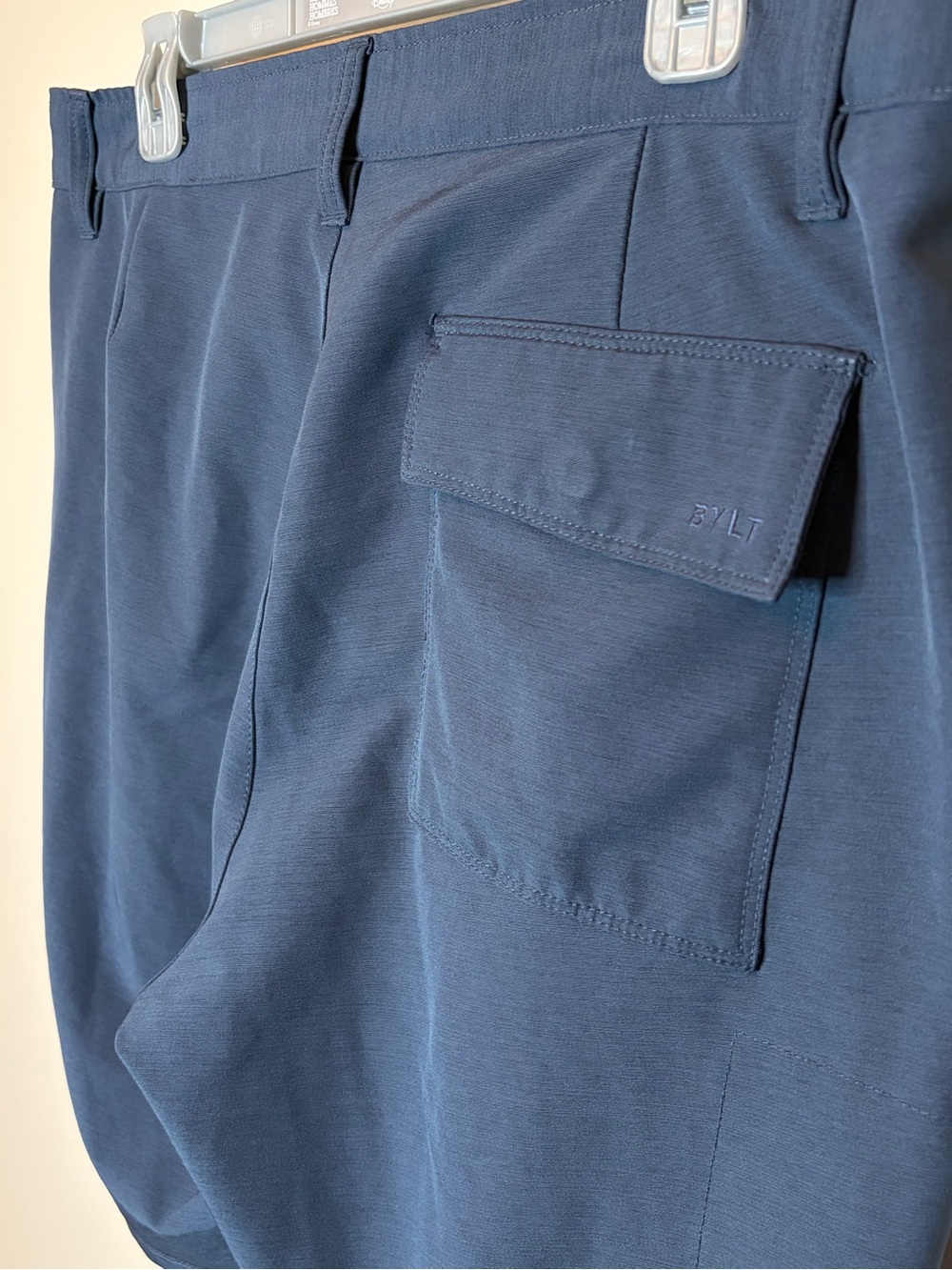 BYLT Premium Basics Mens Slate Blue Kinetic Short Size 36 Performance Chino